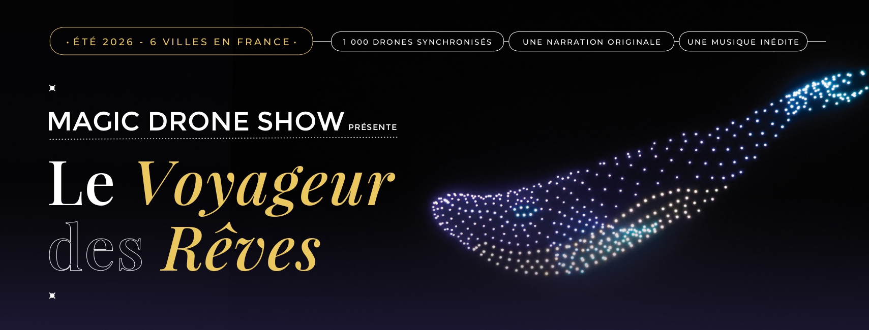 Magic Drones Spectacle de drones en France - Magic Drone Show
